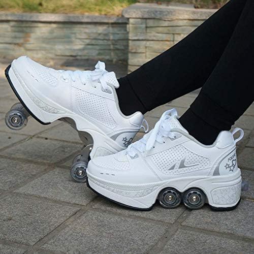 Deformation Roller Shoes – 2-in-1 Sneakers with Retractable Wheels